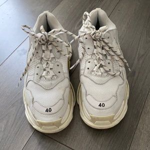 Balenciaga triple S cream/whjte sz 40